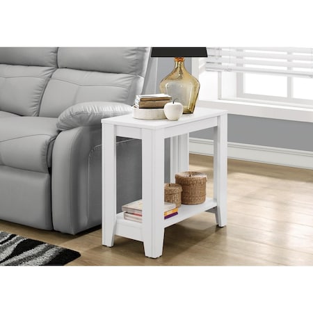 Gfancy Fixtures 22 in. White Particle Boards Accent Table GF3092277